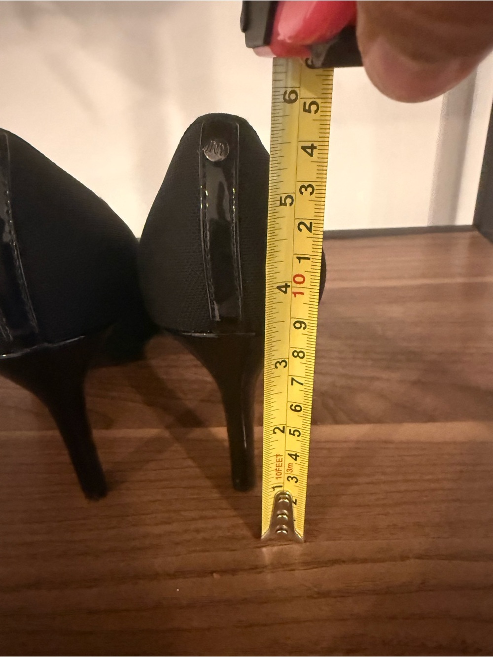 Jones New York Society Black Heels with Silver Toe Accent - Picture 11 of 11